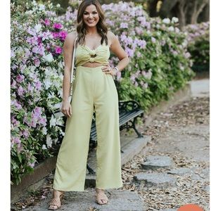Never worn- Green jumpsuit